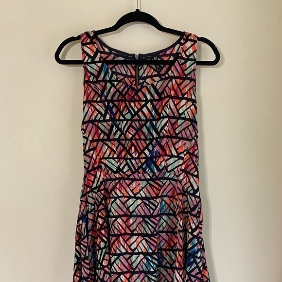 BEBOP midi racerback dress size medium in fun bright colors. Back zipper. EUC!! - Picture 12 of 16